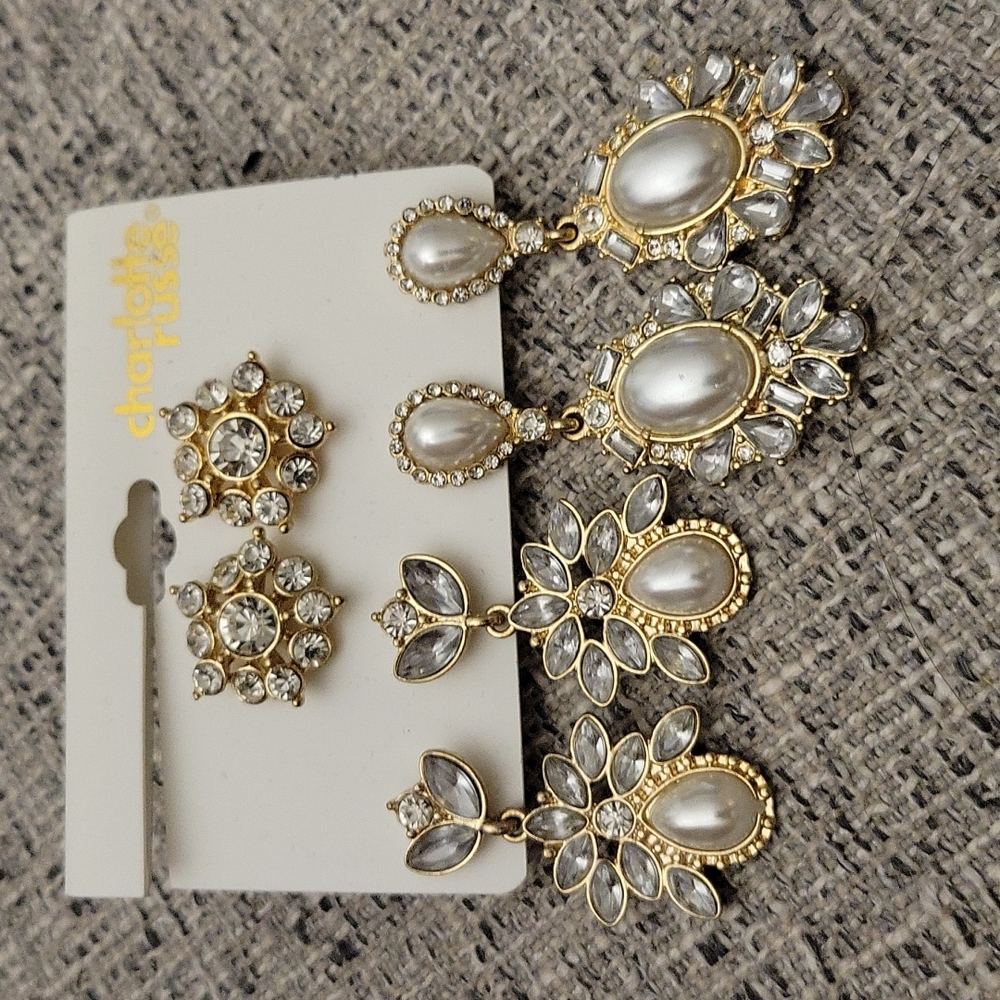 Charlotte russe 3 set earrings